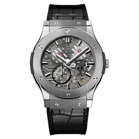 hublot ultra thin skeleton all black|Hublot Classic Fusion Collection .